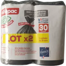 Alfapac Lien classique Ultra résistant Lien Haut Lot de 2 rouleaux 30L thumbs 250px