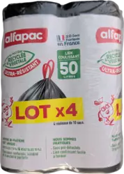Lien coulissant Ultra résistant lot de 4 rouleaux 50L Pack vue avant