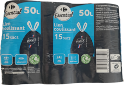 Lien coulissant 50L Etiquette