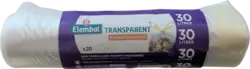Lien coulissant Transparent 30L Rouleau avec emballage