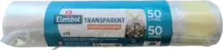 Lien coulissant Transparent 50L Rouleau avec emballage