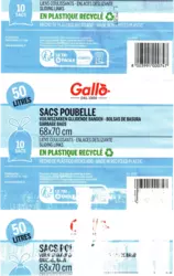 Lien coulissant 50L Etiquette