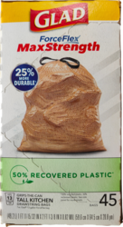 Forceflex Recovered plastic 13Gal Boîte vue arrière