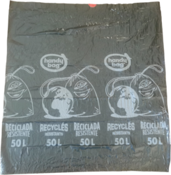 Lien coulissant recyclés 50L Vue sac déplié