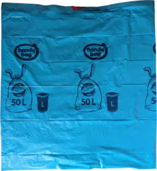 Lien coulissant Resistente Antigoteo 50L Vue sac déplié