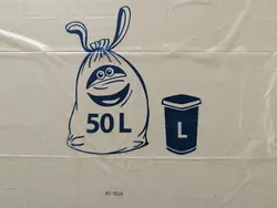 Lien coulissant Tri Sélectif 50L Vue marquage