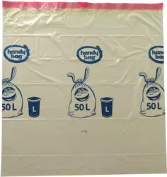 Lien coulissant Tri Sélectif 50L Vue sac déplié