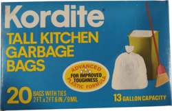 Tall kitchen Garbage bags 13Gal Boîte vue avant