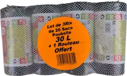 Lien classique Pack de 3 rouleaux + 1 offert 30L Pack vue arrière